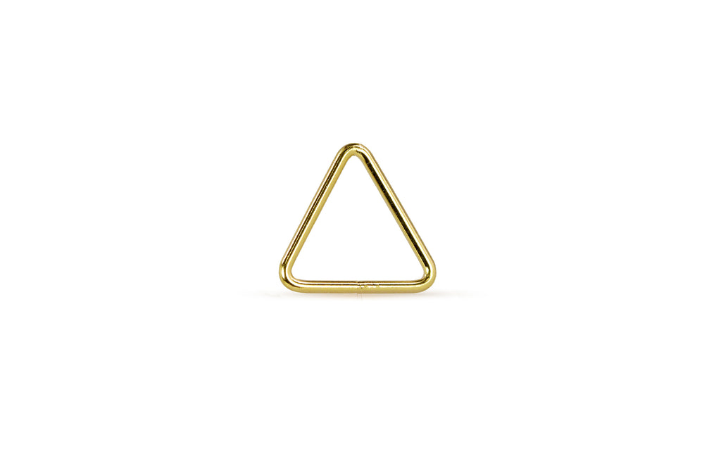 14Kt Gold Filled 22ga 5mm Closed Triangle Jump Rings - 50pcs/pack