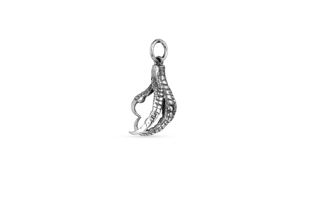 Sterling Silver Bird Claw Charm 22.25x9.25mm - 1pc