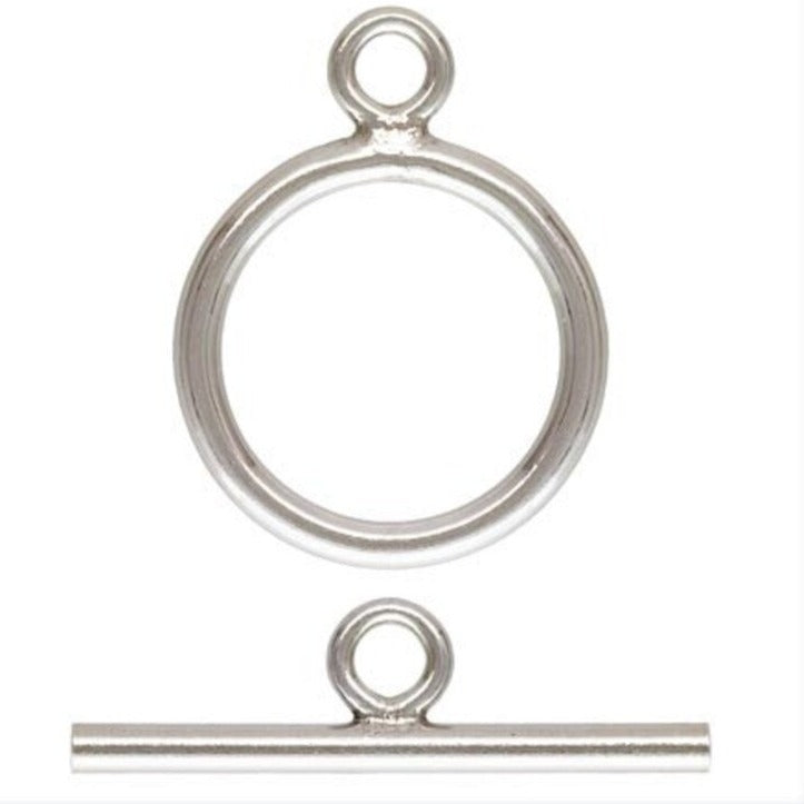 Sterling Silver 11mm Ring Toggle Set (1.3mm wire) - 1pc