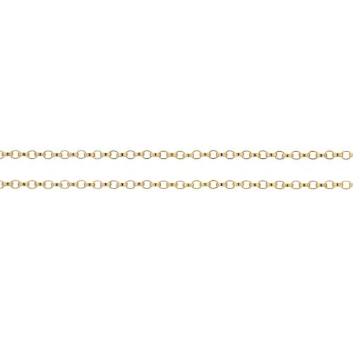 14Kt Gold Filled 1.2mm Rolo Chain -5ft