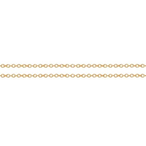 14Kt Gold Filled 1.2x1mm Cable Chain - 100ft