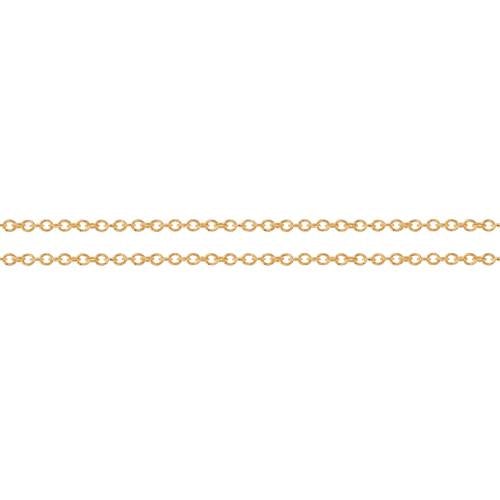 14Kt Gold Filled 1.2x1mm Cable Chain - 20 Feet