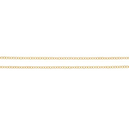 14Kt Gold Filled 1.3x1mm Cable Chain - 100 Feet Spool Chain