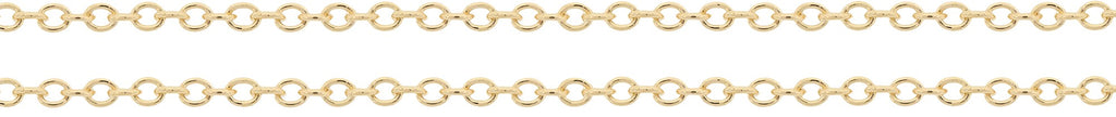 14Kt Gold Filled 1.5x1.4mm Cable Chain - 100 Feet