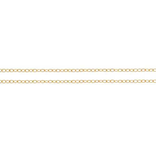 14Kt Gold Filled 1.5x1mm Cable Chain- 100ft