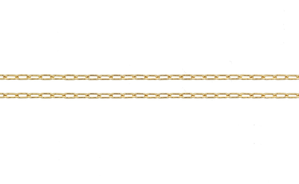 14Kt Gold Filled 2.2x1.2mm Elongated Drawn Flat Cable Chain - 20ft