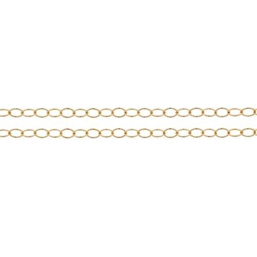 14Kt Gold Filled 2.8x2mm Cable Chain - 100ft