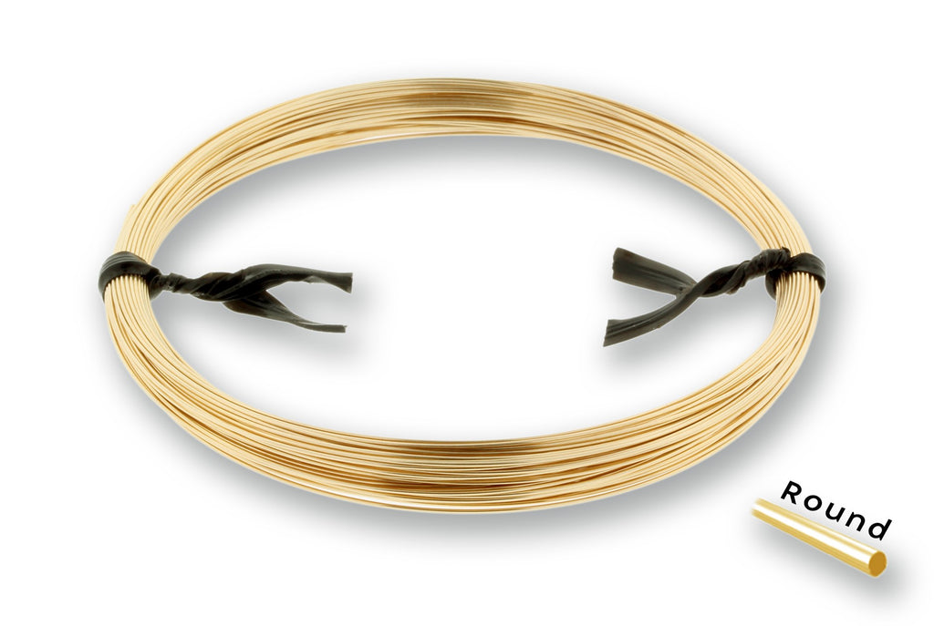 14Kt Gold Filled 20 Gauge Half Hard Round Wire - 0.5ozs – Plazko