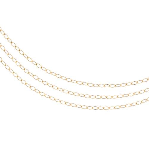 14Kt Gold Filled 2x1.5mm Cable Chain - 20 Ft