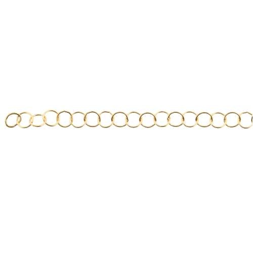 14Kt Gold Filled 3.5mm Round Cable Chain - 20 Feet Spool