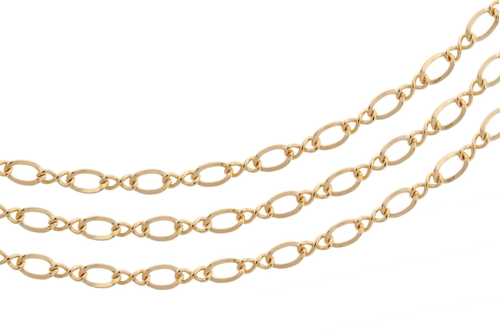 14Kt Gold Filled 3.5x2.25mm Figure Eight Chain - 5ft
