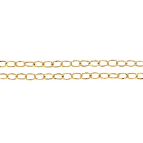 14Kt Gold Filled 3.5x2.5mm Twisted Cable Chain - 5ft