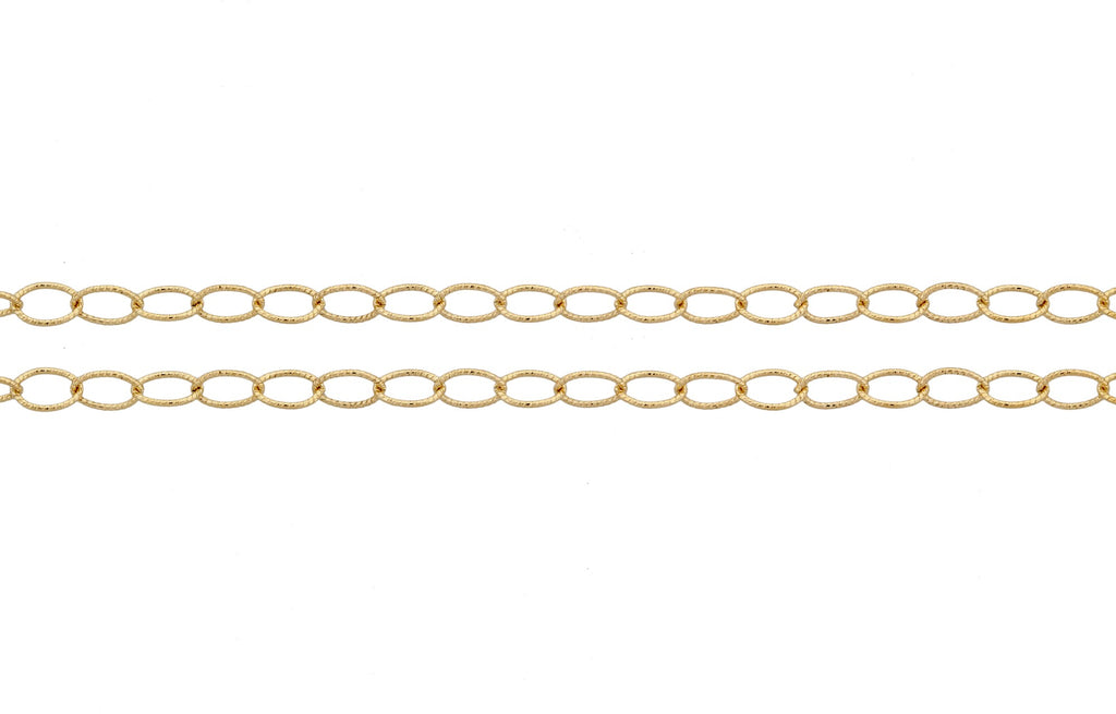 14Kt Gold Filled 3x2mm Cable Chain Twisted Wire - 5ft