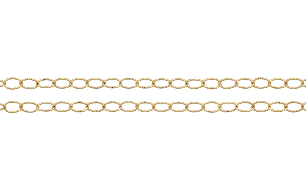 14Kt Gold Filled 3x2mm Cable Chain Twisted Wire - 100ft