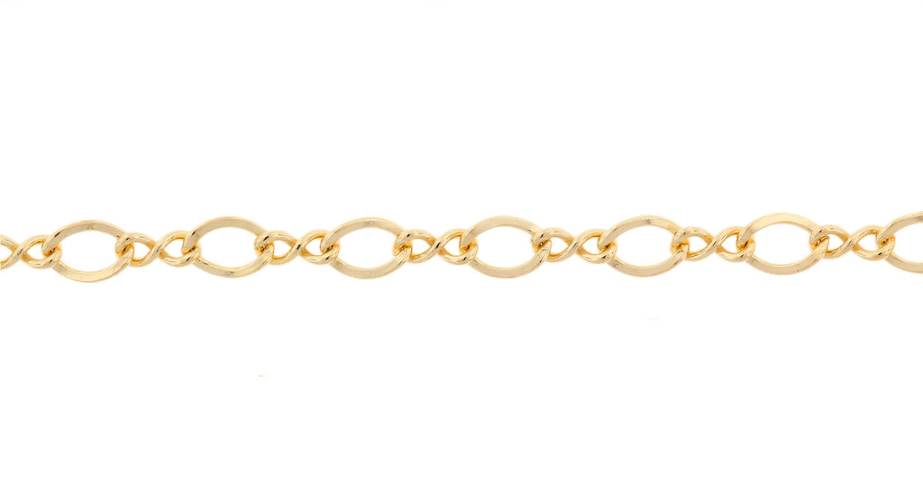14Kt Gold Filled 5.4x3.5mm Figure Eight Chain - 5ft