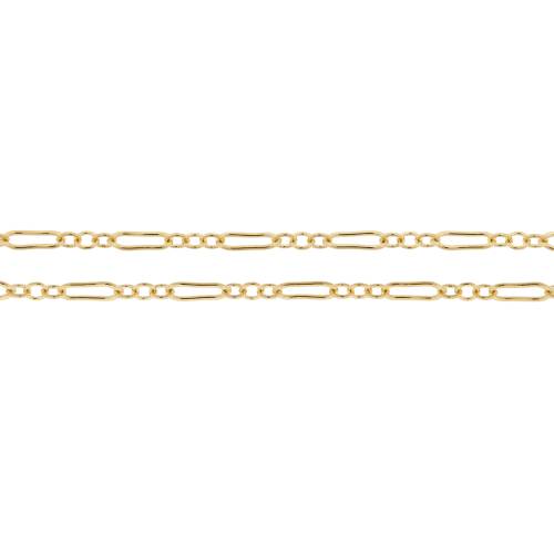 14Kt Gold Filled 5.5x2mm Long and Short Chain - 5ft