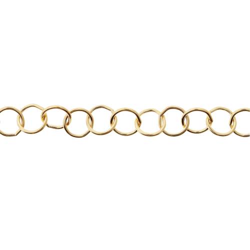 14Kt Gold Filled 5mm Round Cable Chain - 5ft
