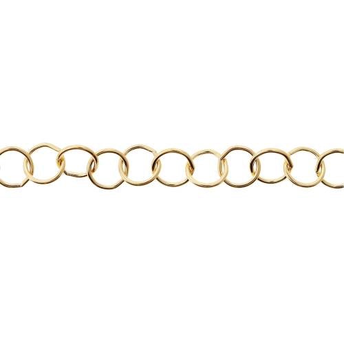 14Kt Gold Filled 5mm Round Cable Chain - 20ft