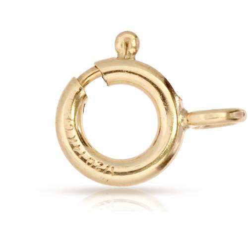 14Kt Gold Filled 5mm Spring Ring W/ Closed Jump Ring 20pcs/pk
