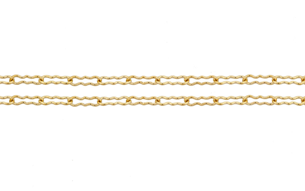 14Kt Gold Filled 5x2mm Peanut Chain 5ft