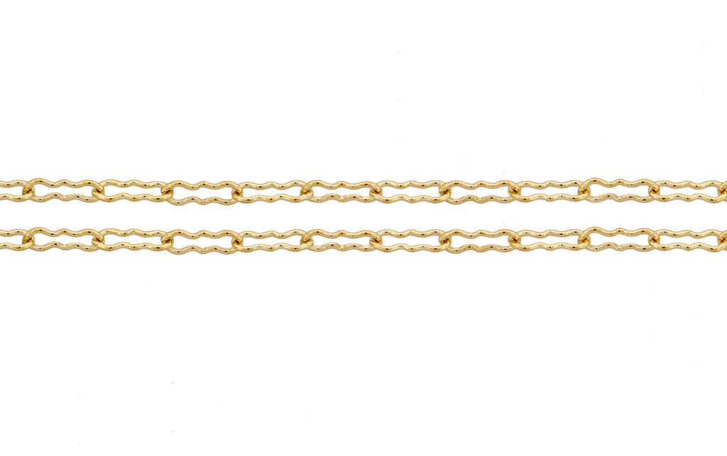 14Kt Gold Filled 5x2mm Peanut Chain - 20 Feet
