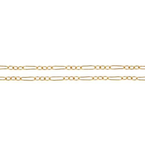 14Kt Gold Filled 5x1mm Long and Short Cable Chain - 20ft