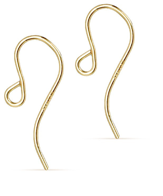 14Kt Gold Filled French Ear Wire 19.5x7.5mm - 5 pairs/pack