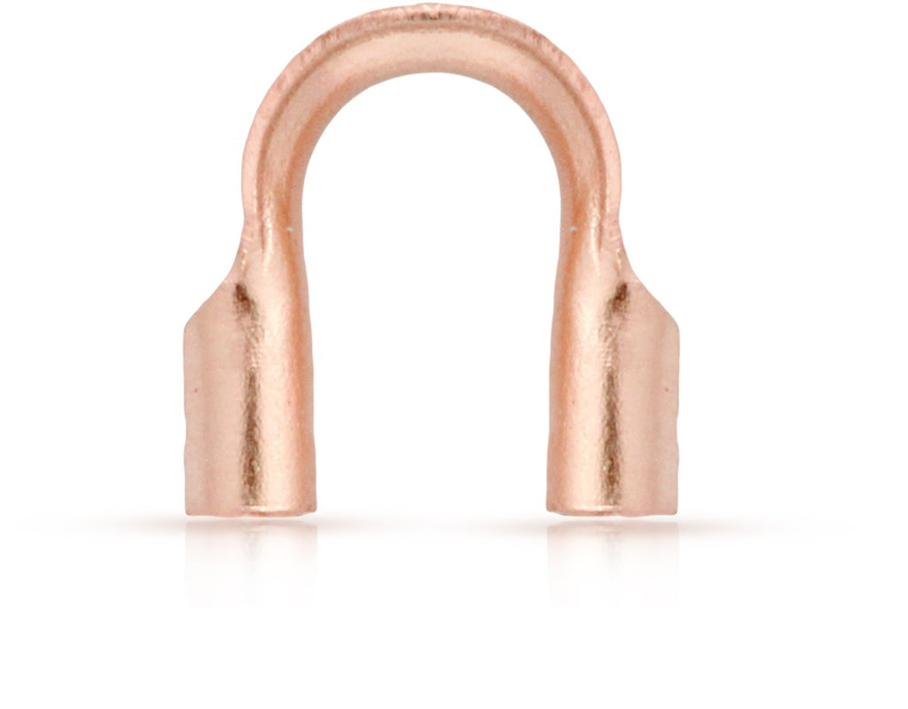 14Kt Rose Gold Filled 0.021" (0.53mm Hole) Wire Guards - 20pcs/pack