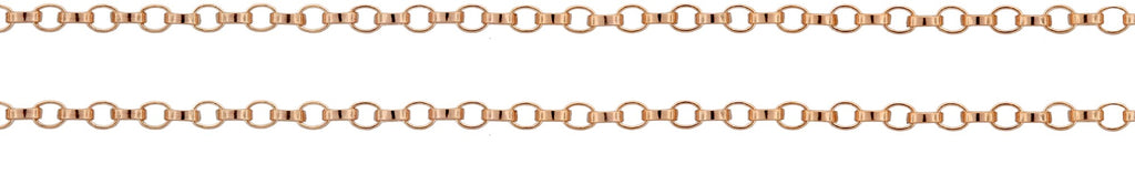 14Kt Rose Gold Filled 1.2mm Rolo Chain - 5 ft