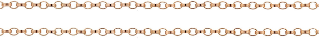 Roll Chain 1.2mm, 14Kt Rose Gold Filled Bulk Spool Chain  - 100 ft