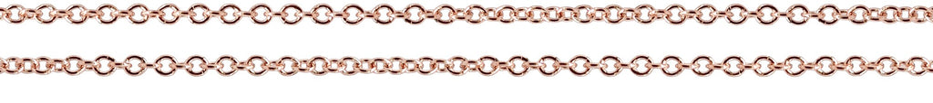 14Kt Rose Gold Filled 1.2x1mm Cable Chain - 5ft