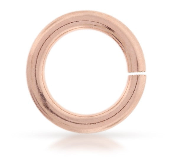 Rose Gold-Filled 14K/20 4mm Open Jump Ring 20 Gauge