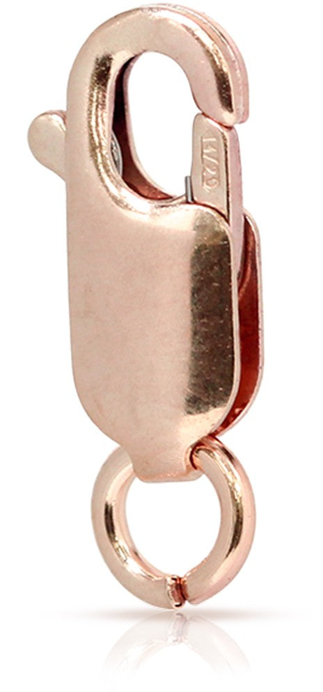 14Kt Rose Gold Filled 8.4mm Straight Lobster W/ Open Jump Ring - 5pcs/pack