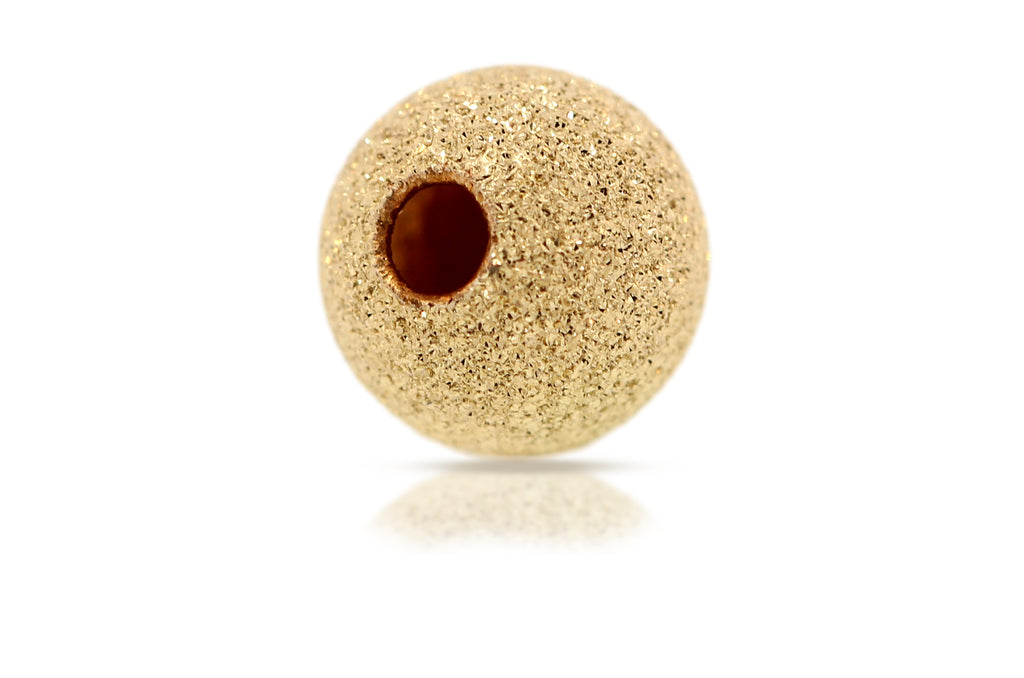 14Kt Gold Filled 2mm Stardust Bead .8mm Hole - 100pcs/pack