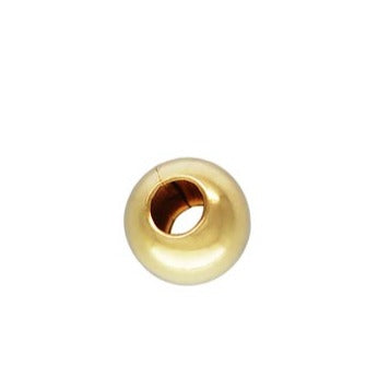 14kt Gold Filled 2.0mm Seam Bead 0.65mm Hole - 100pcs/pack