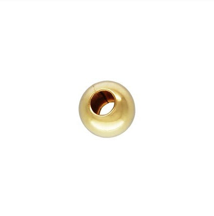 14Kt Gold Filled 2.0mm Seam Bead 0.90mm Hole - 100pcs