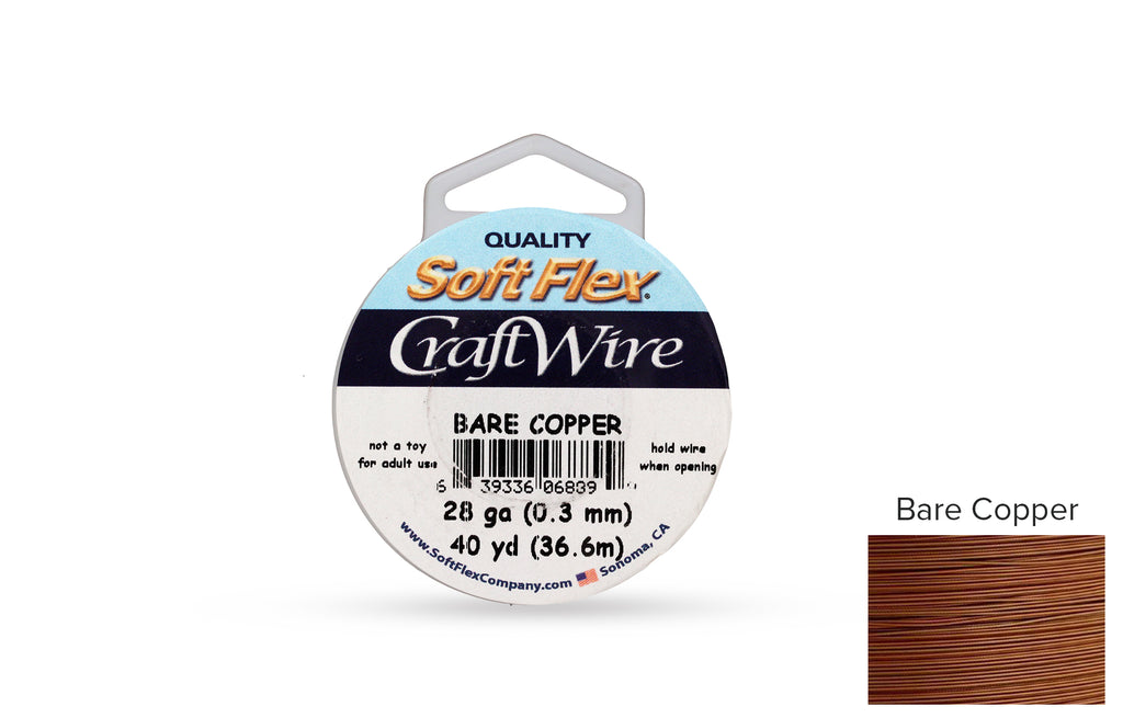 Craft Wire Soft Flex 28 Gauge Bare Copper - 1spool