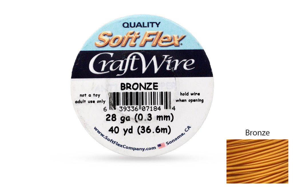 Craft Wire Soft Flex 28 Gauge Bronze - 1pc