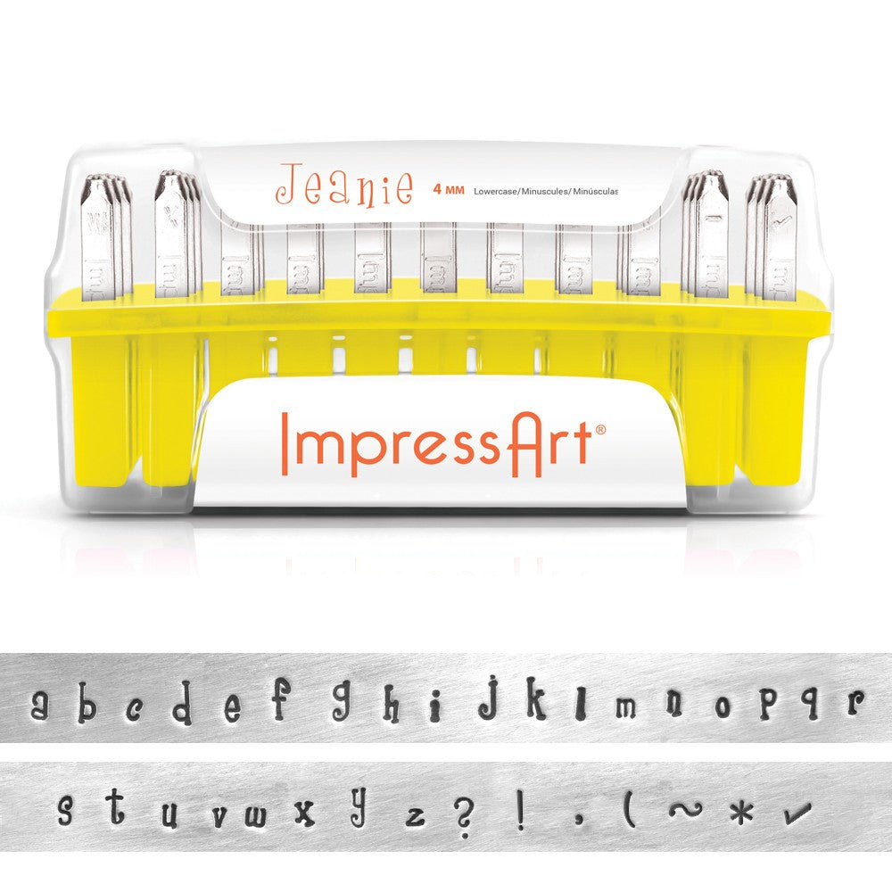 ImpressArt Jeanie Lowercase Alphabet 4mm - 1Set