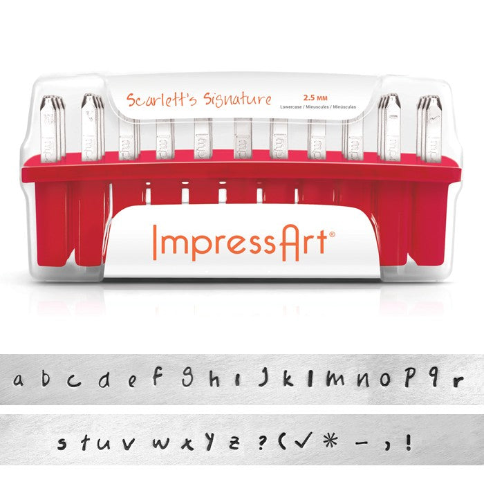 ImpressArt Scarlett's Signature Lowercase Alphabet 2.5mm - 1Set
