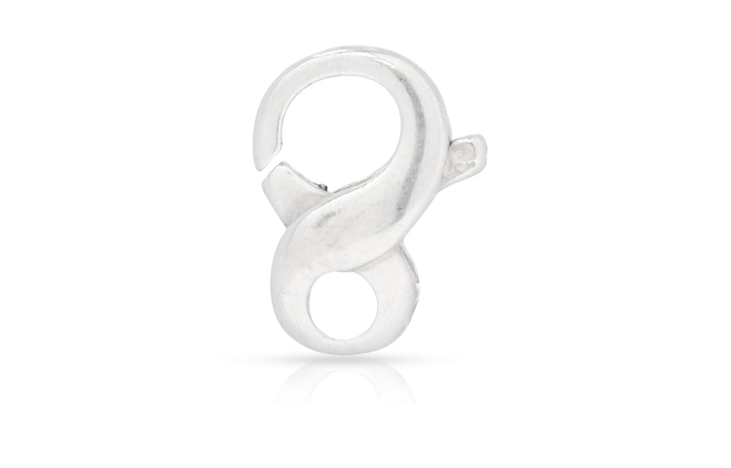Sterling Silver Figure 8  Infinity Clasp 11.5x6.7mm - 1pc