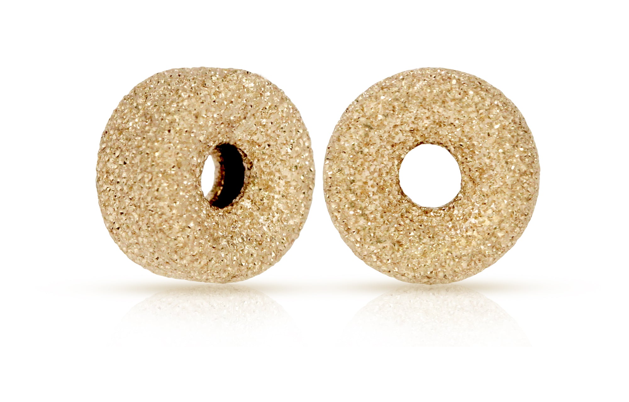 14Kt Gold Filled 8mm Stardust Roundel 2.2mm Hole - 1pc – Plazko