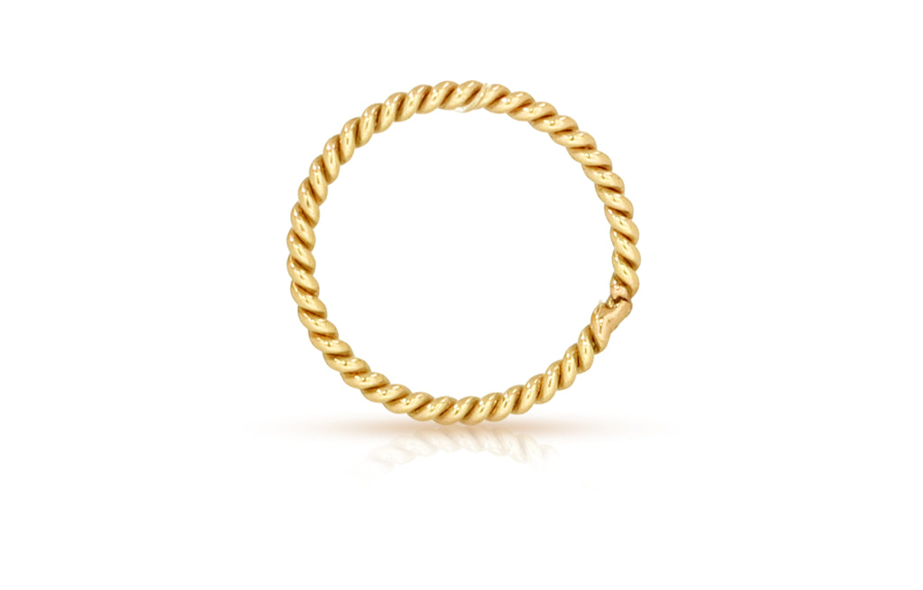 14Kt Gold Filled 20 Gauge 5mm Twisted Closed Jump Rings - 20pcs/pack