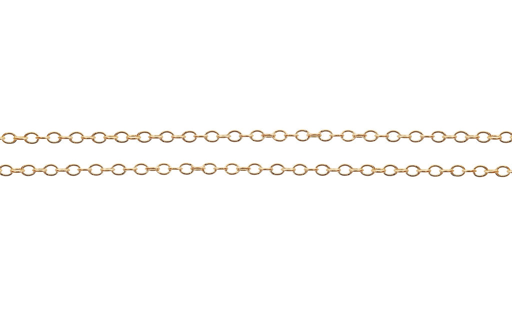 14Kt Gold Filled 1.4x1mm Cable Chain - 20ft