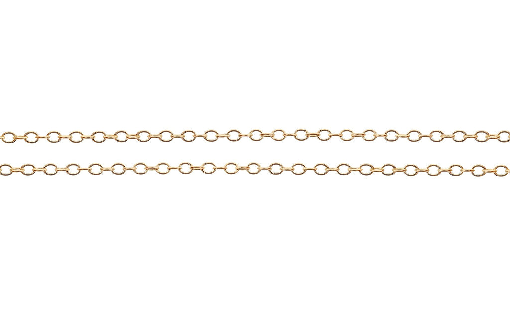 14Kt Gold Filled 1.4x1mm Cable Chain - 100ft