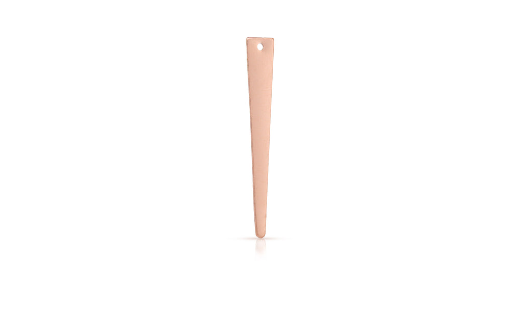 14Kt Rose Gold Filled Stamping Blank Triangle Spike Drop 33x5mm - 2pcs/pack