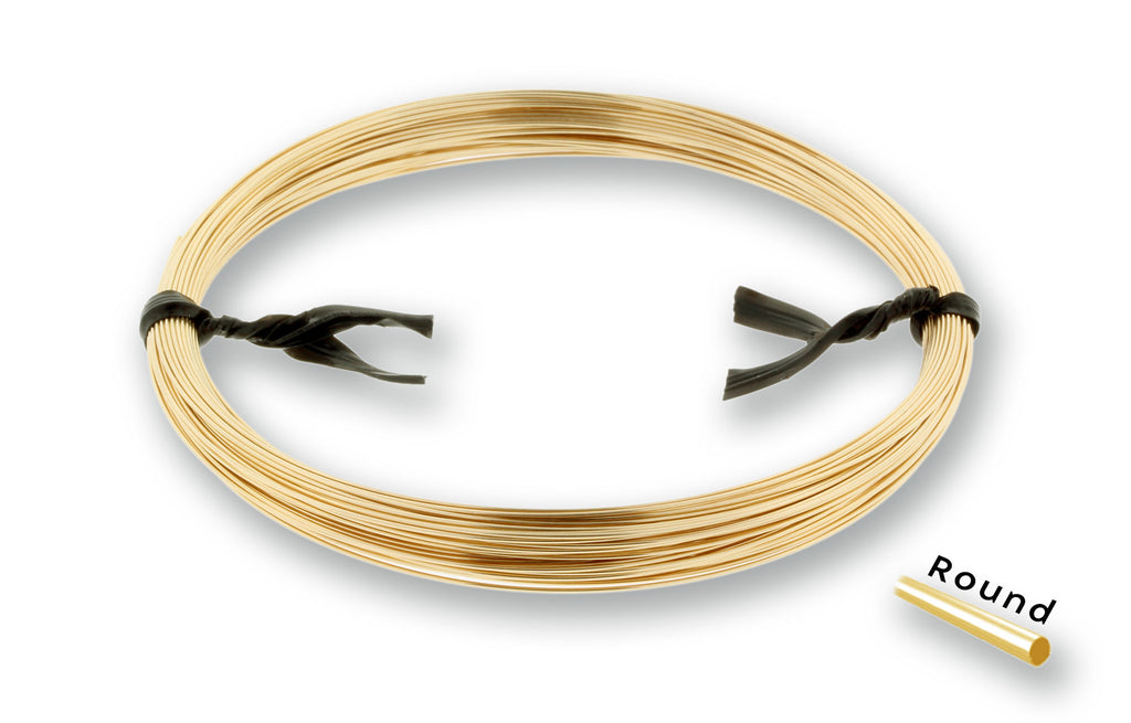 14Kt Gold Filled 30 Gauge .010" (0.25mm) Dead Soft Round Wire -  0.5ozt