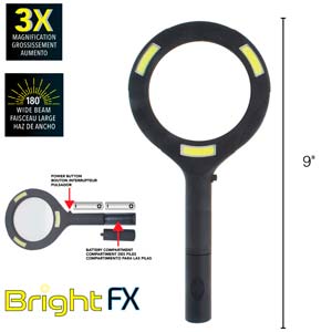 Bright FX Handheld LED 3X Magnifier