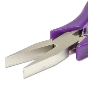 Flat Nose Plier Ergonomical With Purple Lap Joint 4.5 Inches ER806 The Beadsmith