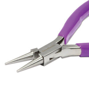 Round Nose Plier 120mm Purple Handle PL724 The Beadsmith